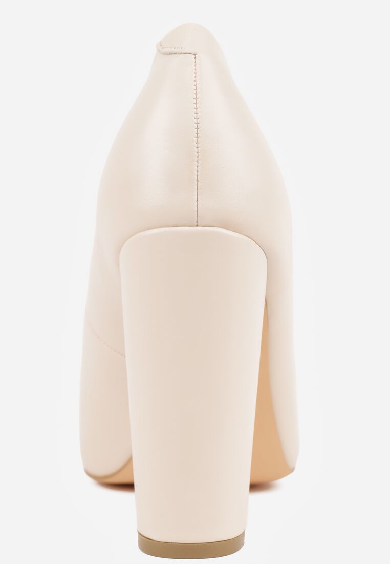 Pantofi cu toc Bej deschis 9