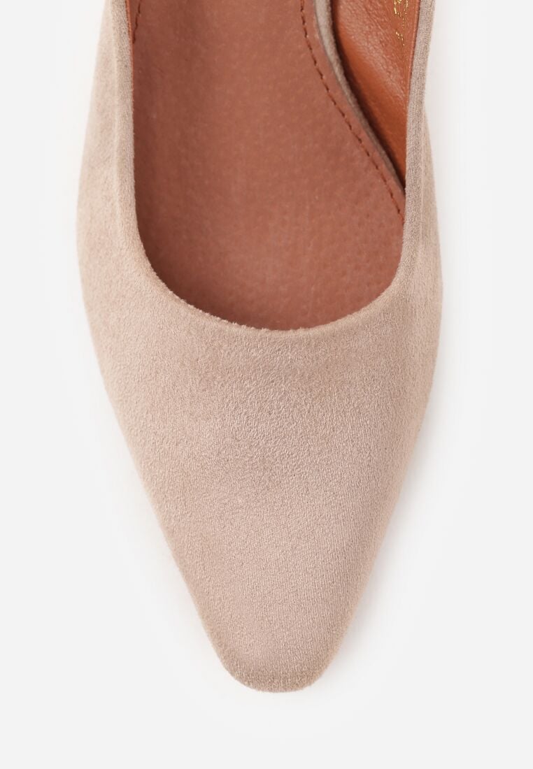 Pantofi cu toc Bej închis 8