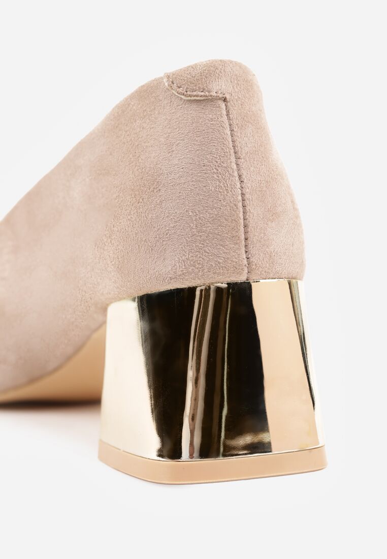 Pantofi cu toc Bej închis 9