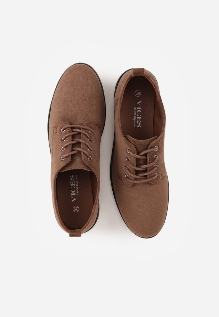 Brązowe Lakierowane Półbuty Oksfordki Yotella 6