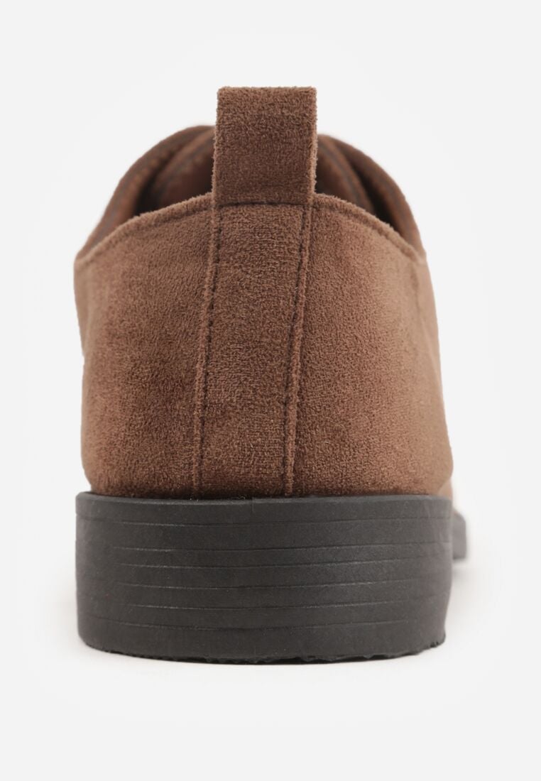 Brązowe Lakierowane Półbuty Oksfordki Yotella 9