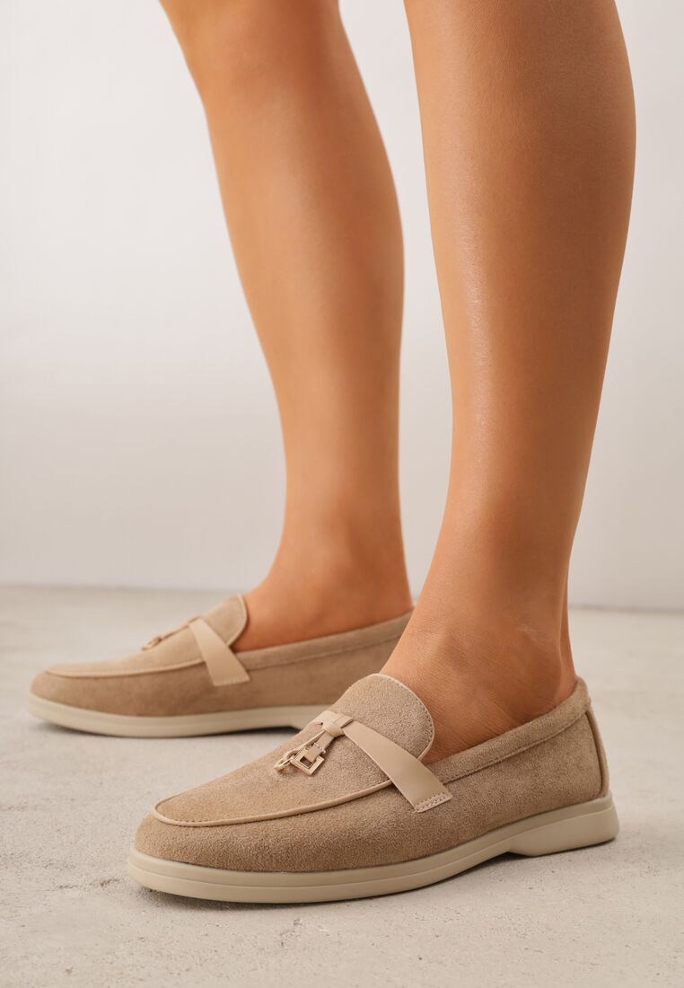 Mocasini Bej închis 1