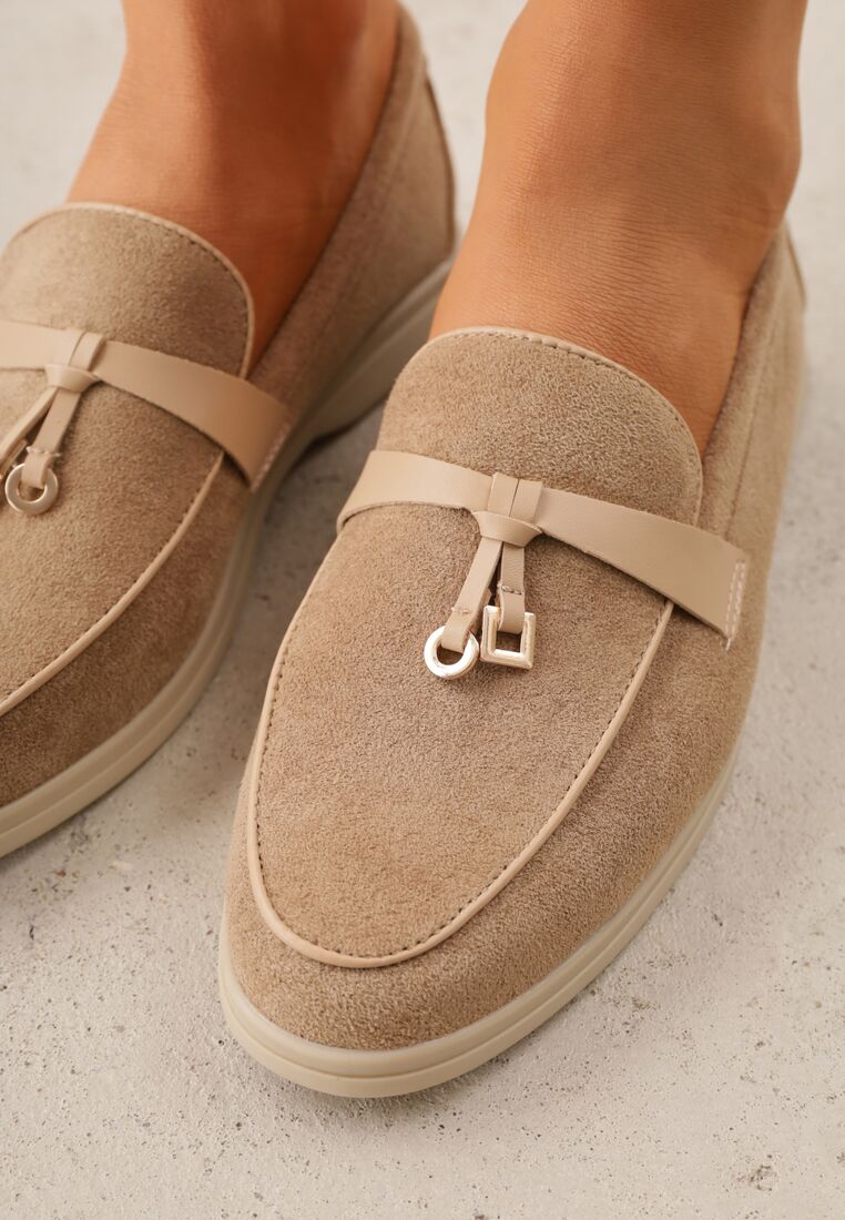 Mocasini Bej închis 3