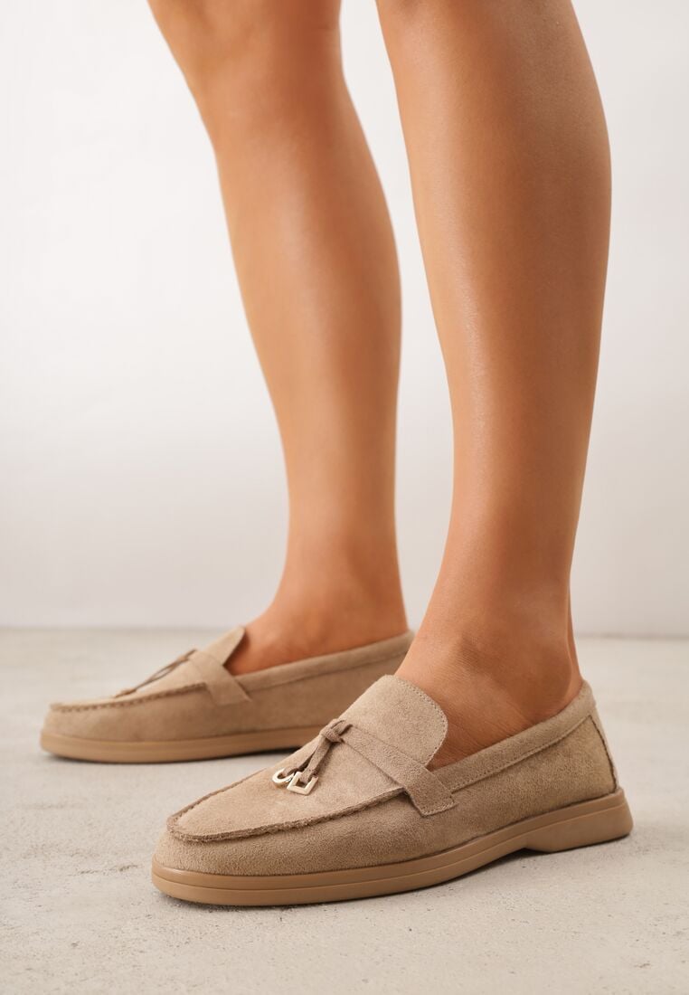 Mocasini Bej închis 2
