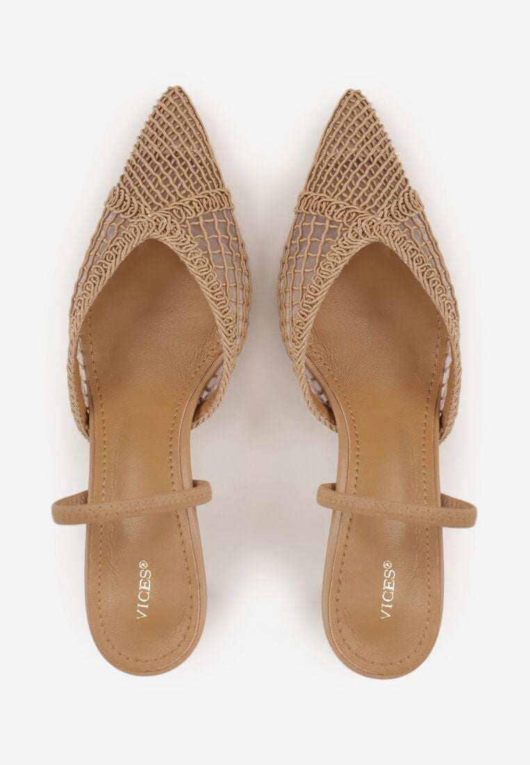 Pantofi stiletto Bej închis 6