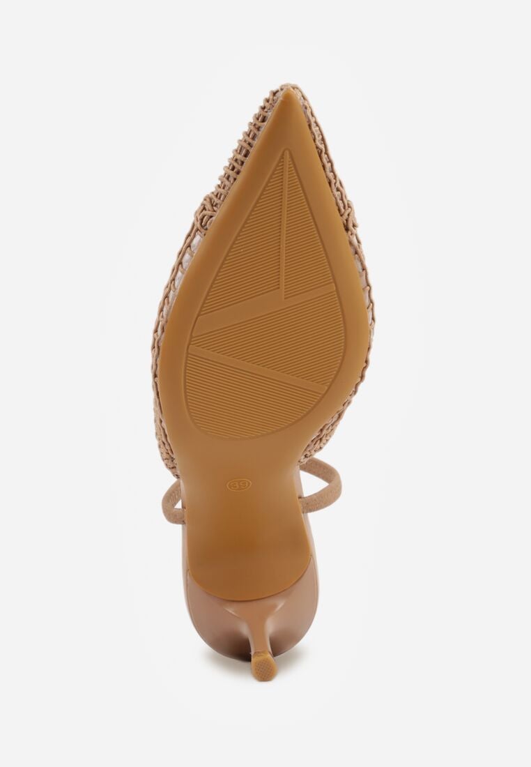 Pantofi stiletto Bej închis 7