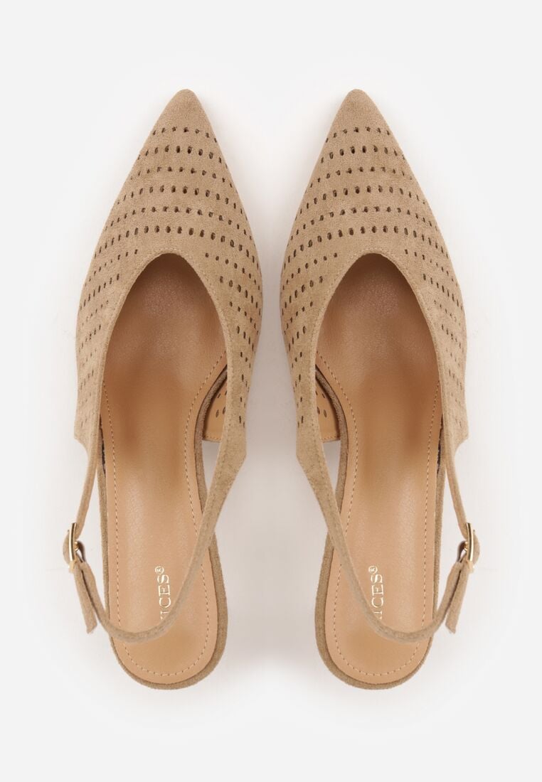Pantofi cu toc Bej închis 6