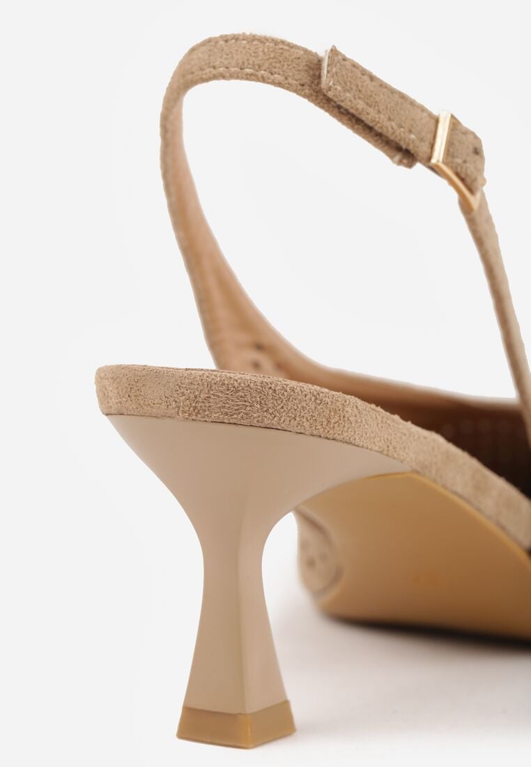 Pantofi cu toc Bej închis 8