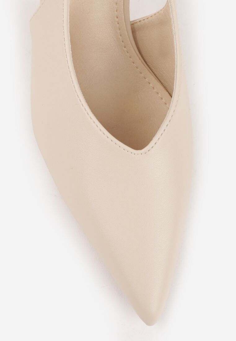 Pantofi stiletto Bej 8