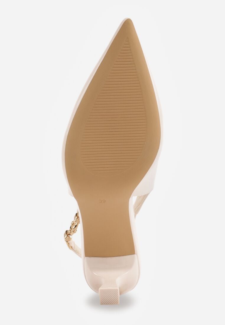 Pantofi stiletto Bej 7
