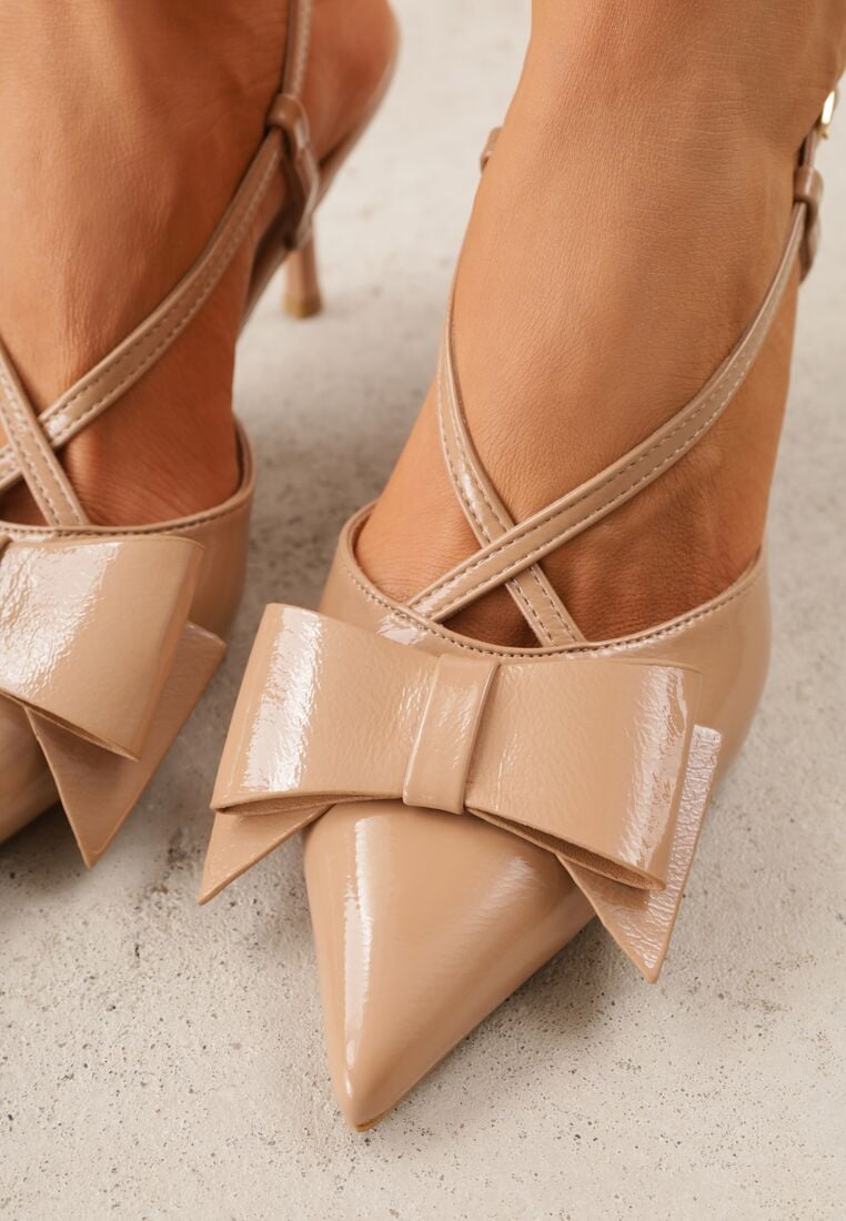 Pantofi stiletto Bej închis 3