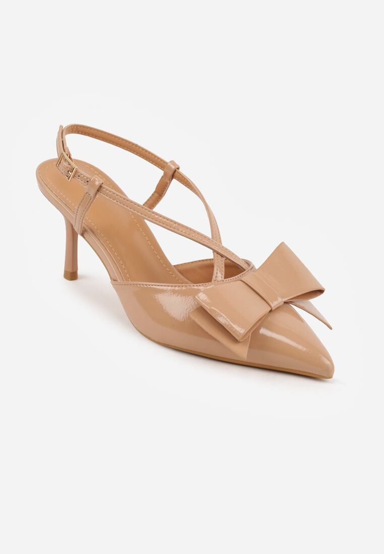Pantofi stiletto Bej închis 5