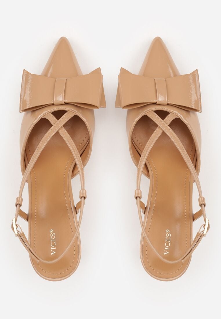 Pantofi stiletto Bej închis 6