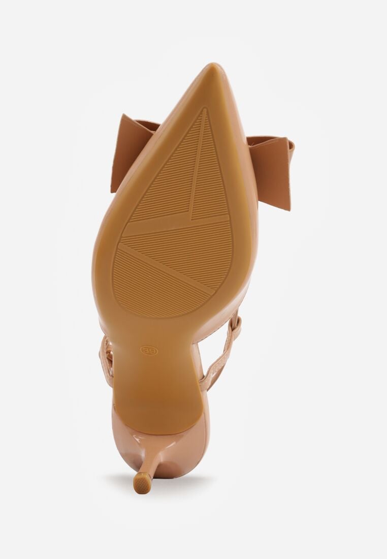 Pantofi stiletto Bej închis 7