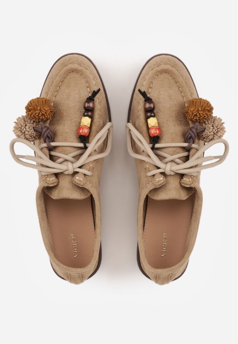 Mocasini Bej închis 6