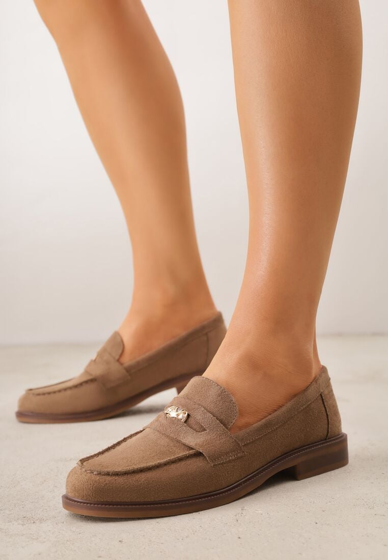 Mocasini Bej închis 2