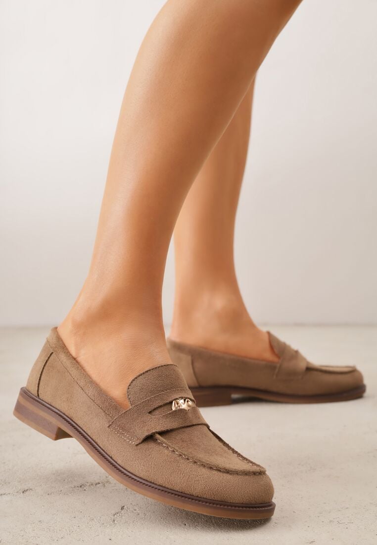 Mocasini Bej închis 1