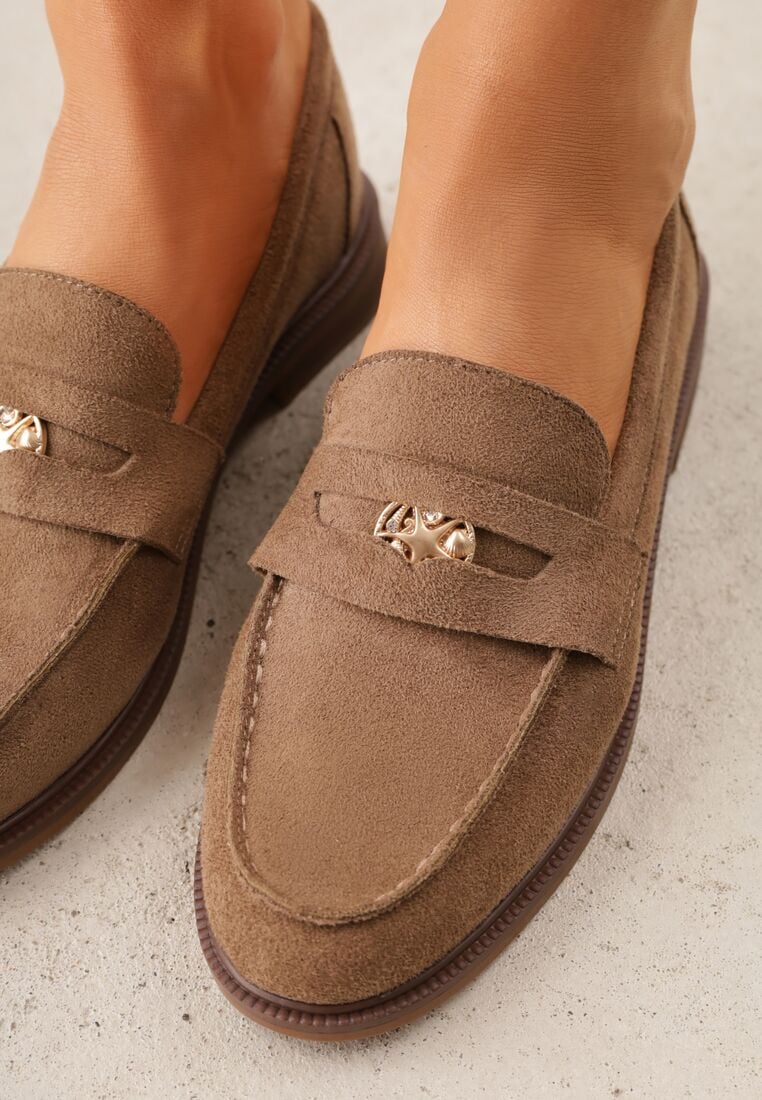 Mocasini Bej închis 3