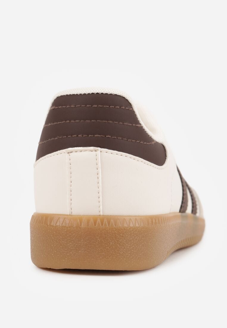 Beżowo-Brązowe Sneakersy VICES w Stylu Kultowych Tenisówek Azilina 9