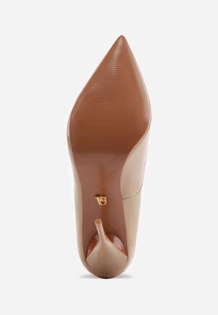 Pantofi stiletto Bej închis 7
