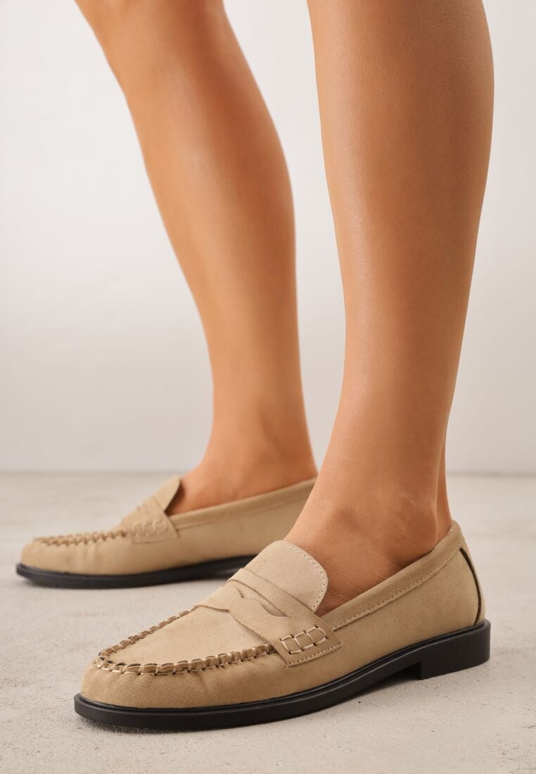 Mocasini Bej închis 1