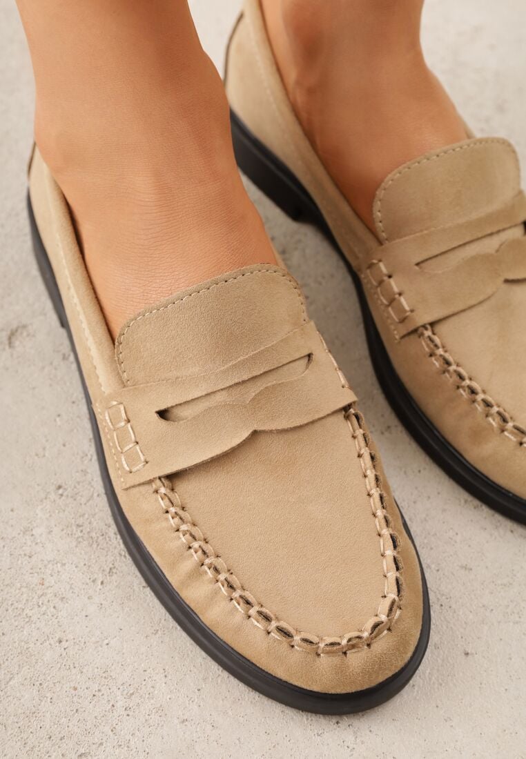 Mocasini Bej închis 3