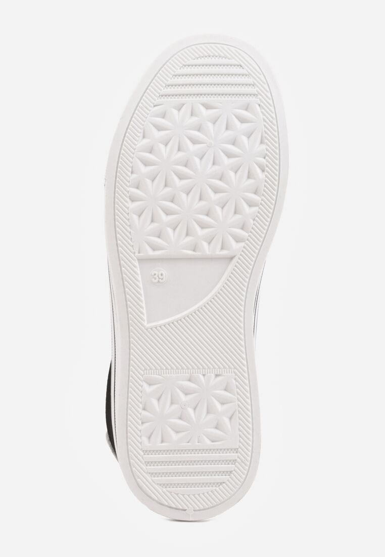 Czarne Klasyczne Trampki na Grubej Podeszwie Araenes 7