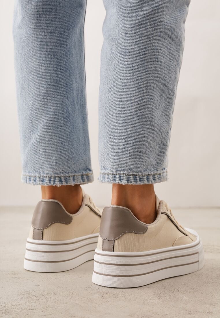 Teniși înalți Bej 3