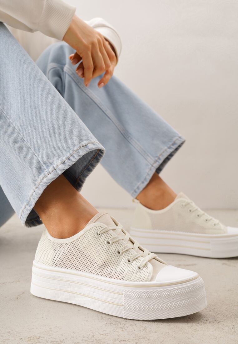 Teniși înalți Bej 2