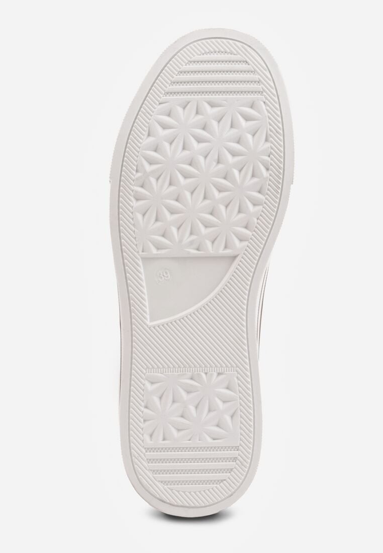 Brązowe Trampki na Grubej Podeszwie z Plecioną Cholewką Nalivera 7