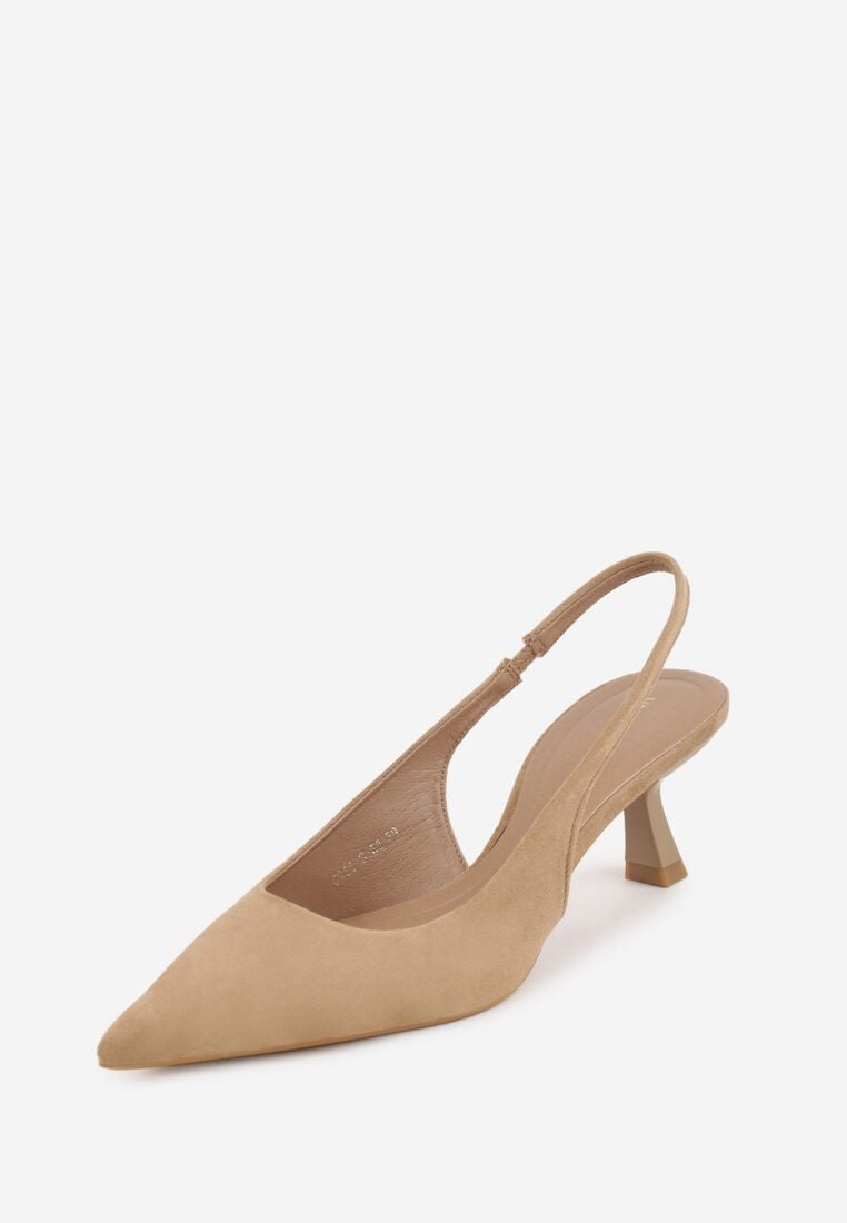 Pantofi cu toc Bej închis 5