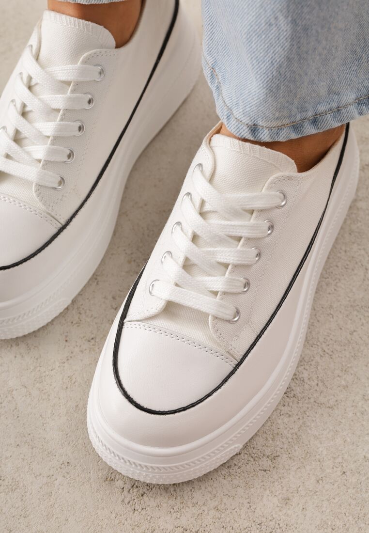 Teniși înalți Albi 3