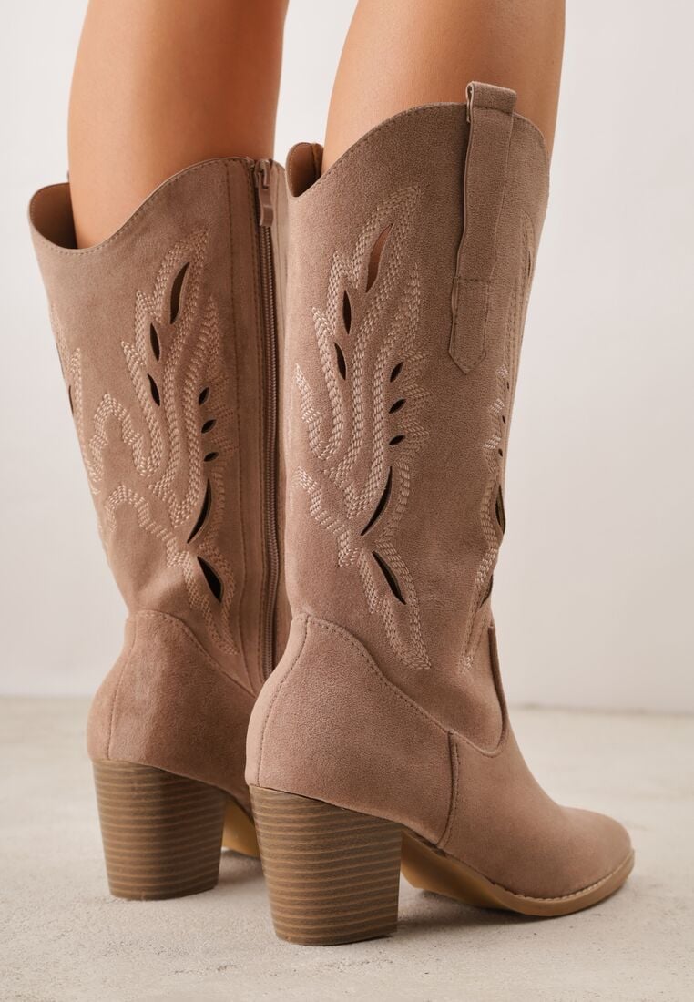 Botine Bej închis 3