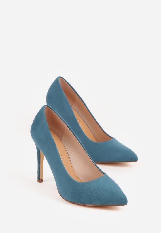 Ciemnozielone Klasyczne Szpilki Vices ze Skórzaną Wkładką Bellinna 5