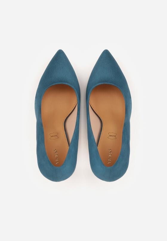 Ciemnozielone Klasyczne Szpilki Vices ze Skórzaną Wkładką Bellinna 6