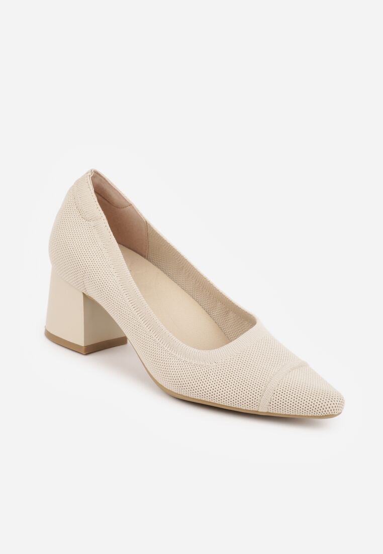 Pantofi cu toc Bej 5