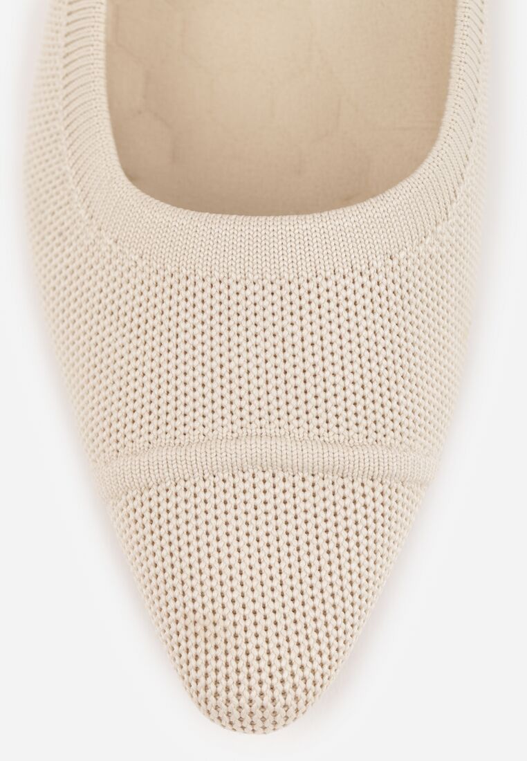 Pantofi cu toc Bej 8