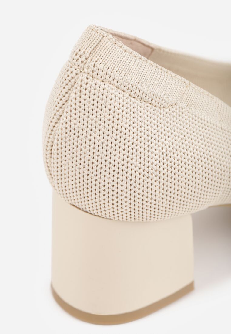 Pantofi cu toc Bej 9