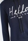 Granatowa Bluza Hello Paris