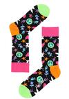 Czarne Skarpetki Love And Peace Happy Socks