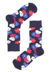 Granatowe Skarpetki Kimono Happy Socks