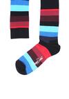 Czarne Skarpetki Stripes Happy Socks
