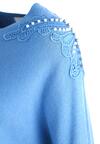 Niebieski Sweter Lace Motive