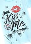 Jasnoniebieski T-shirt Kiss Me