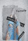 Szary T-shirt Female Rights