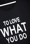 Czarny T-shirt To Love