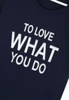 Granatowy T-shirt To Love