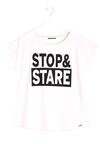 Jasnoróżowy T-shirt Stop&Stare
