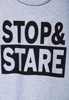 Szary T-shirt Stop&Stare