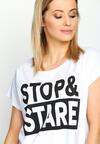 Biały T-shirt Stop&Stare